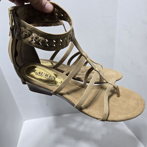 Ralph Lauren 100% leather upper "Meira" sandal Size 10B MSRP $129‎ - Picture 7 of 14